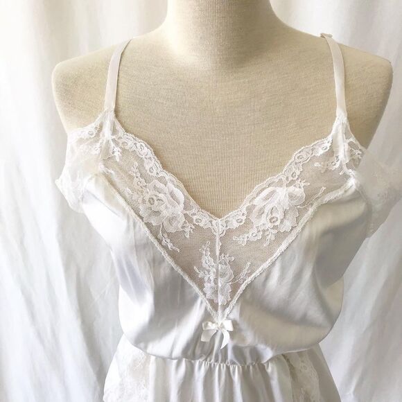 Vintage nylon lace teddy size M - Picture 2 of 10